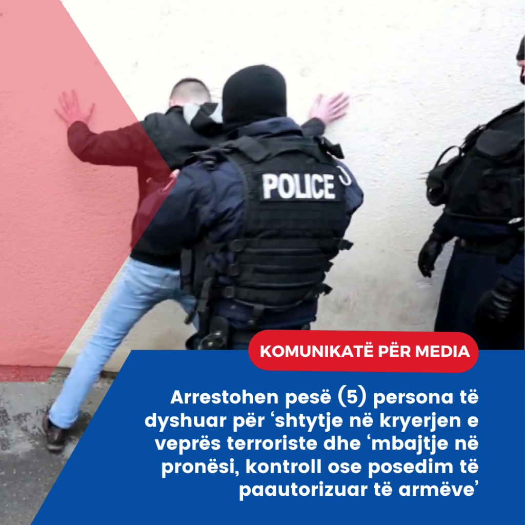 Arrestohen Pes Persona T Dyshuar P R Shtytje N Kryerjen E